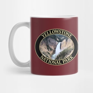 Lower Falls of Yellowstone River at Yellowstone National Park in Wyoming Mug